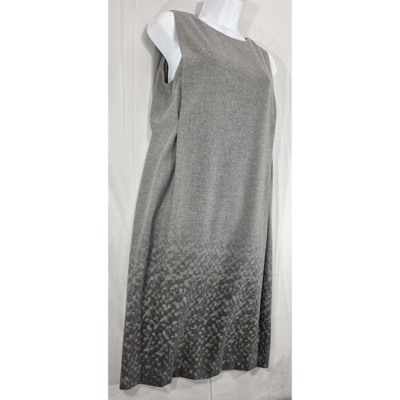EMPORIO ARMANI Womens Virgin Wool Sheath Dress Minimalist Pockets Gray Italy 38 - Picture 9 of 16